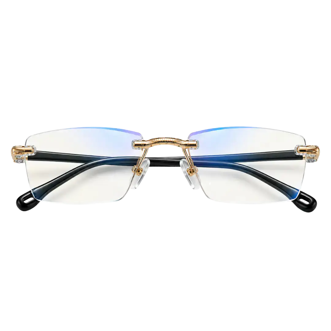 Gafas TR90 sobre un fondo claro, con detalle de la montura y las lentes